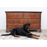 An 18th century oak coffer / chest,