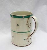 An 18th Century Leeds pottery cider mug,