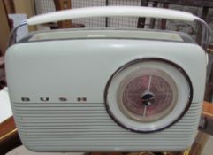 A Bush TR 82 C battery operated bakelite radio