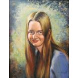 Margaret Chilcoat Head and shoulders study of Jennifer Mapleson Oil on board Signed Together with