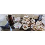 A Royal Albert Old Country Roses pattern part tea and dinner service together with cased