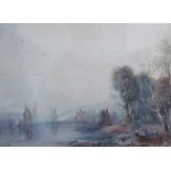 Albert Pollitt Conway Castle Watercolour Signed Together with two watercolours by Shaphall of