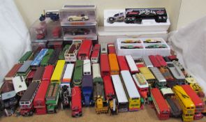 Assorted Dinky, Corgi and other model cars, buses,