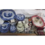 A Royal Doulton Geneva pattern part dinner set together with assorted decorative ceramics etc