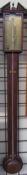 A George III mahogany stick barometer, the brass dial signed G Catelli & Co.