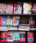 A large quantity of Rugby programmes from the 1980s,