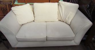 A Contour upholstered two seater settee