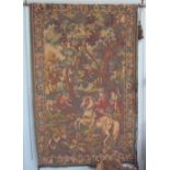 A large Belgian tapestry depicting a hunting scene