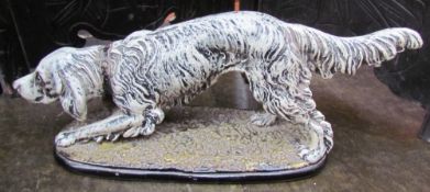 A Santini pottery figure of a setter