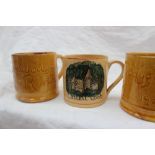 Two Ewenny Pottery mugs,