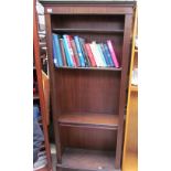 A reproduction mahogany bookcase