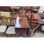 A pair of bedroom chairs together with an upholstered dining chair, another bedroom chair,