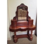 A Victorian mahogany duchess dressing table,