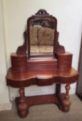 A Victorian mahogany duchess dressing table,