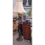 A modern up lighter together with a standard lamp and a trouser press ***TO BE RE-OFFERED IN A