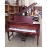 A John Broadwood & Sons grand piano, on square tapering legs,