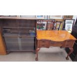 A walnut desk,