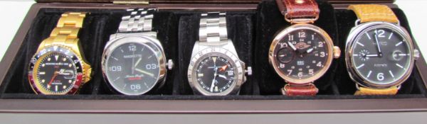 A Montre Noble GMT wristwatch together with a Magrette Moana Pacific wristwatch,
