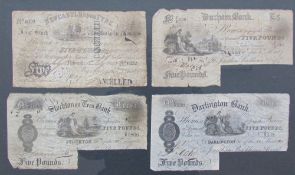 A set of five London Provincial & South Western Bank Ferndale Branch cheques dating from 1918 &