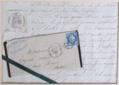 A framed 19th century letter together with a large quantity of prints etc ***TO BE RE-OFFERED IN A