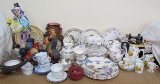 A Richmond Blue Poppy part tea and dinner service together with a part coffee set, novelty tea pot,