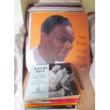A collection of LP's and singles including Nat King Cole, The Salvation Army, great fairy stories,