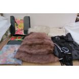 Fur stoles, sequin tops,