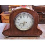 An Edwardian mahogany mantle clock,