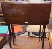 A late 19th century mahogany Sutherland table on square legs