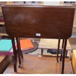 A late 19th century mahogany Sutherland table on square legs