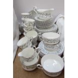 A Royal Stafford Harmony pattern part tea and dinner service