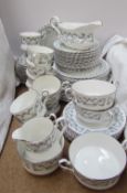 A Royal Stafford Harmony pattern part tea and dinner service