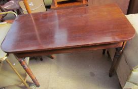 A 19th century mahogany side table,