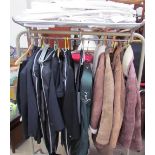 Sheepskin jackets together with a large quantity of morning suits,