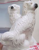 A pair of Staffordshire dogs