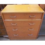 A G-Plan light oak chest,