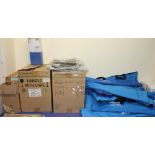 A large lot of medical equipment including Sharps bins, Air filters, fluid shields,