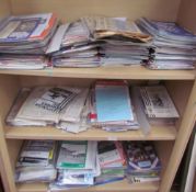 A collection of Cardiff City home and away programmes, from the 1950's, 60's,