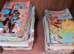 Assorted DC comics from the 1980's including Superman and Batman, The New Mutants,