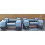 Four dumbbells