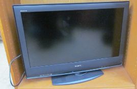 A Sony Bravia 32" flat screen television (Sold as seen,