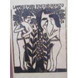 After J Barros Lampiao e Maria Bonita no Paraizo A print Together with a limited edition Casel