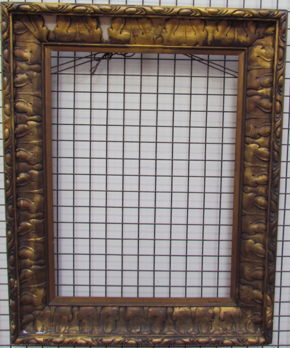 A gilt picture frame