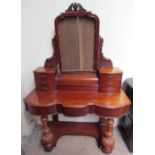 A Victorian mahogany duchess dressing table,