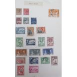 A stamp album and loose world stamps