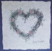 After Mary Hughes A Heart A print Together with a large collection of prints,