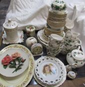 A Duchess bone china part tea service together with assorted plates etc