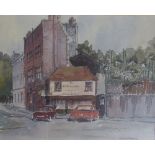 Duncan J Russell The Old Curiosity Shop Watercolour Signed and dated 1970 Together with a