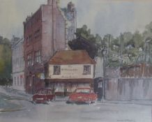 Duncan J Russell The Old Curiosity Shop Watercolour Signed and dated 1970 Together with a