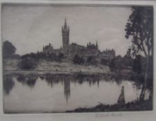 After Robert Houston Glasgow University An Etching Signed in pencil,